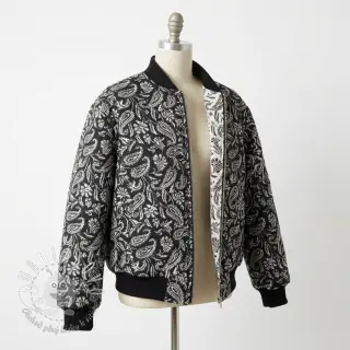 Dekoračná látka jacquard Mumbai allover noir