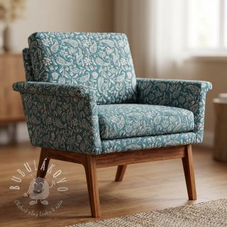 Dekoračná látka jacquard Mumbai allover jade