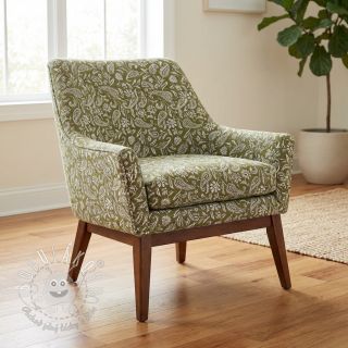 Dekoračná látka jacquard Mumbai allover kaki