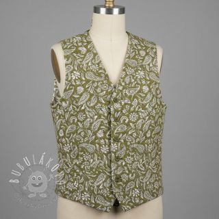 Dekoračná látka jacquard Mumbai allover kaki