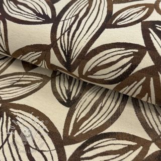 Dekoračná látka jacquard Folia chocolat