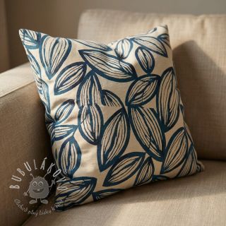 Dekoračná látka jacquard Folia bleu