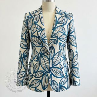 Dekoračná látka jacquard Folia bleu