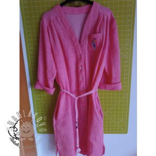 Dvojitá gázovina/mušelín pink