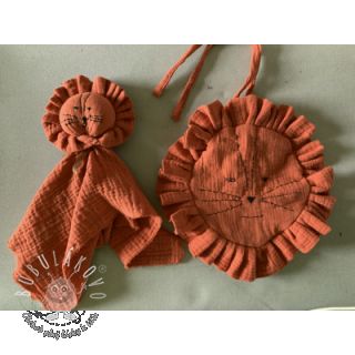 Dvojitá gázovina/mušelín terra ORGANIC