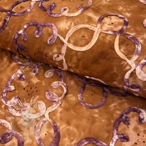 Bavlnená látka TIE DYE EMBROIDERY Elise tape design B