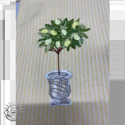 Dekoračná látka DOBBY Colored stripe lavender