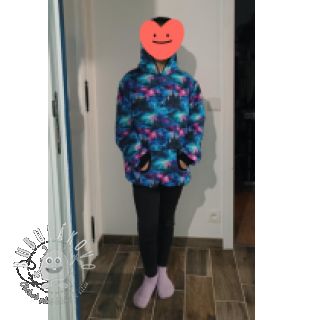 Teplákovina počesaná JOGGING In the night design B digital print