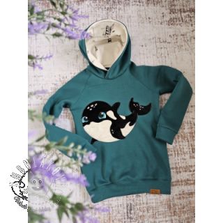 Teplákovina počesaná JOGGING petrol