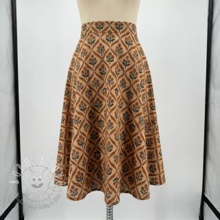 Bavlnená látka HANDCRAFTED BLOCK-PRINTED COTTON