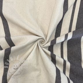 Dekoračná látka Bernadette stripe coffee