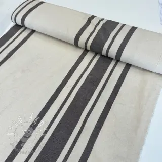 Dekoračná látka Bernadette stripe coffee