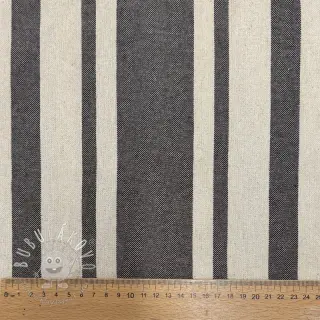 Dekoračná látka Bernadette stripe coffee