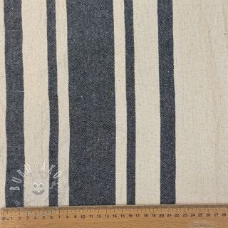 Dekoračná látka Bernadette stripe indigo