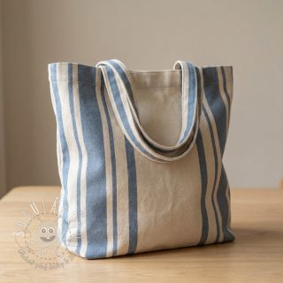 Dekoračná látka Bernadette stripe denim