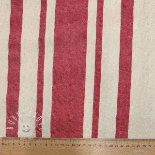 Dekoračná látka Bernadette stripe rouge