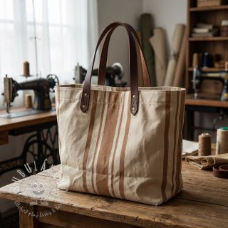 Dekoračná látka Bernadette stripe peanut