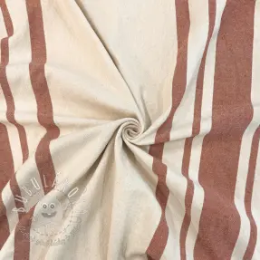 Dekoračná látka Bernadette stripe terracotta