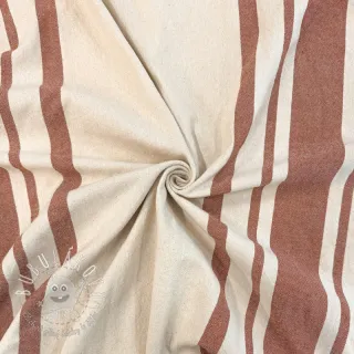 Dekoračná látka Bernadette stripe terracotta