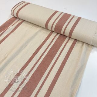 Dekoračná látka Bernadette stripe terracotta