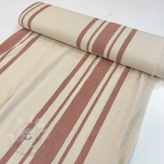 Dekoračná látka Bernadette stripe terracotta