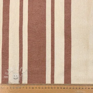 Dekoračná látka Bernadette stripe terracotta