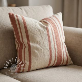 Dekoračná látka Bernadette stripe terracotta