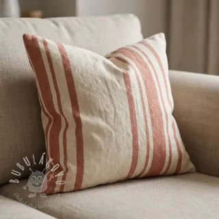 Dekoračná látka Bernadette stripe terracotta