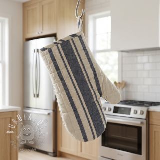 Dekoračná látka Bernadette stripe indigo