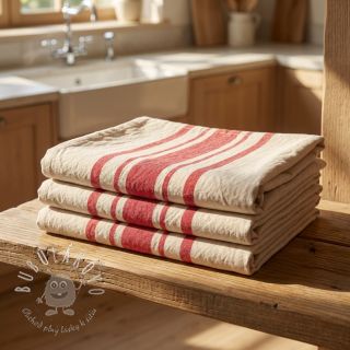 Dekoračná látka Bernadette stripe rouge