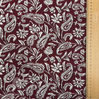 Dekoračná látka jacquard Mumbai allover bordeaux