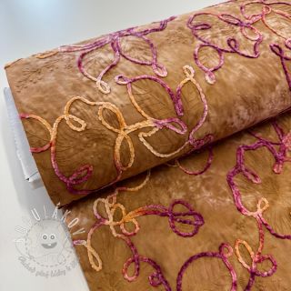 Bavlnená látka TIE DYE Chenille ela design A