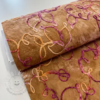 Bavlnená látka TIE DYE Chenille ela design A
