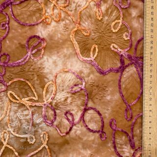 Bavlnená látka TIE DYE Chenille ela design A