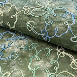 Bavlnená látka TIE DYE Chenille ela design B