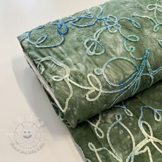 Bavlnená látka TIE DYE Chenille ela design B