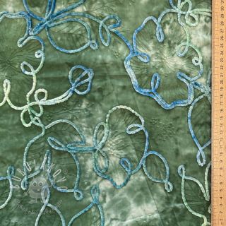 Bavlnená látka TIE DYE Chenille ela design B