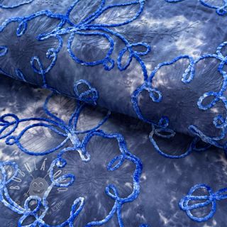 Bavlnená látka TIE DYE Chenille ela design C