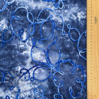 Bavlnená látka TIE DYE Chenille ela design C