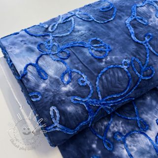 Bavlnená látka TIE DYE Chenille ela design C