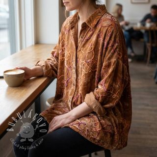 Bavlnená látka TIE DYE Chenille ela design A