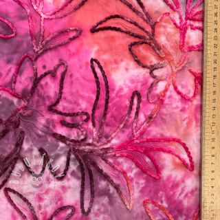 Bavlnená látka TIE DYE Chenille manon design C