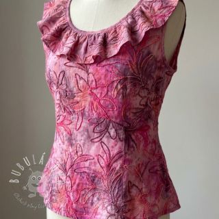 Bavlnená látka TIE DYE Chenille manon design C