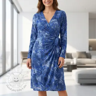Bavlnená látka TIE DYE Chenille ela design C