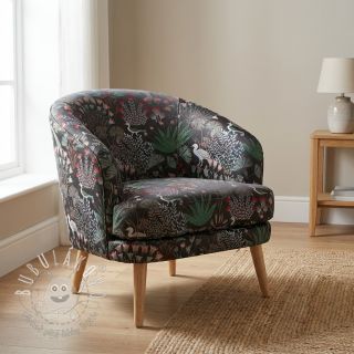 Dekoračná látka jacquard Botanic Paradise Bird