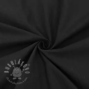Bavlnená látka WASHED black