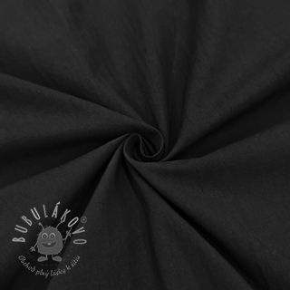 Bavlnená látka WASHED black