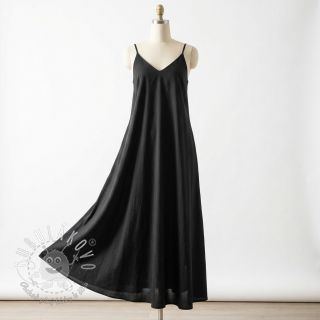 Bavlnená látka WASHED black