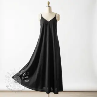 Bavlnená látka WASHED black