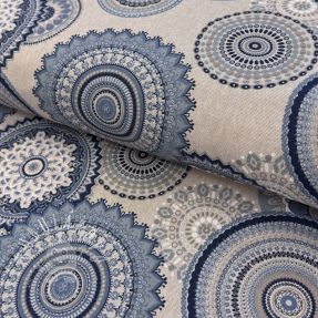 Dekoračná látka Linenlook premium Geometric mandala